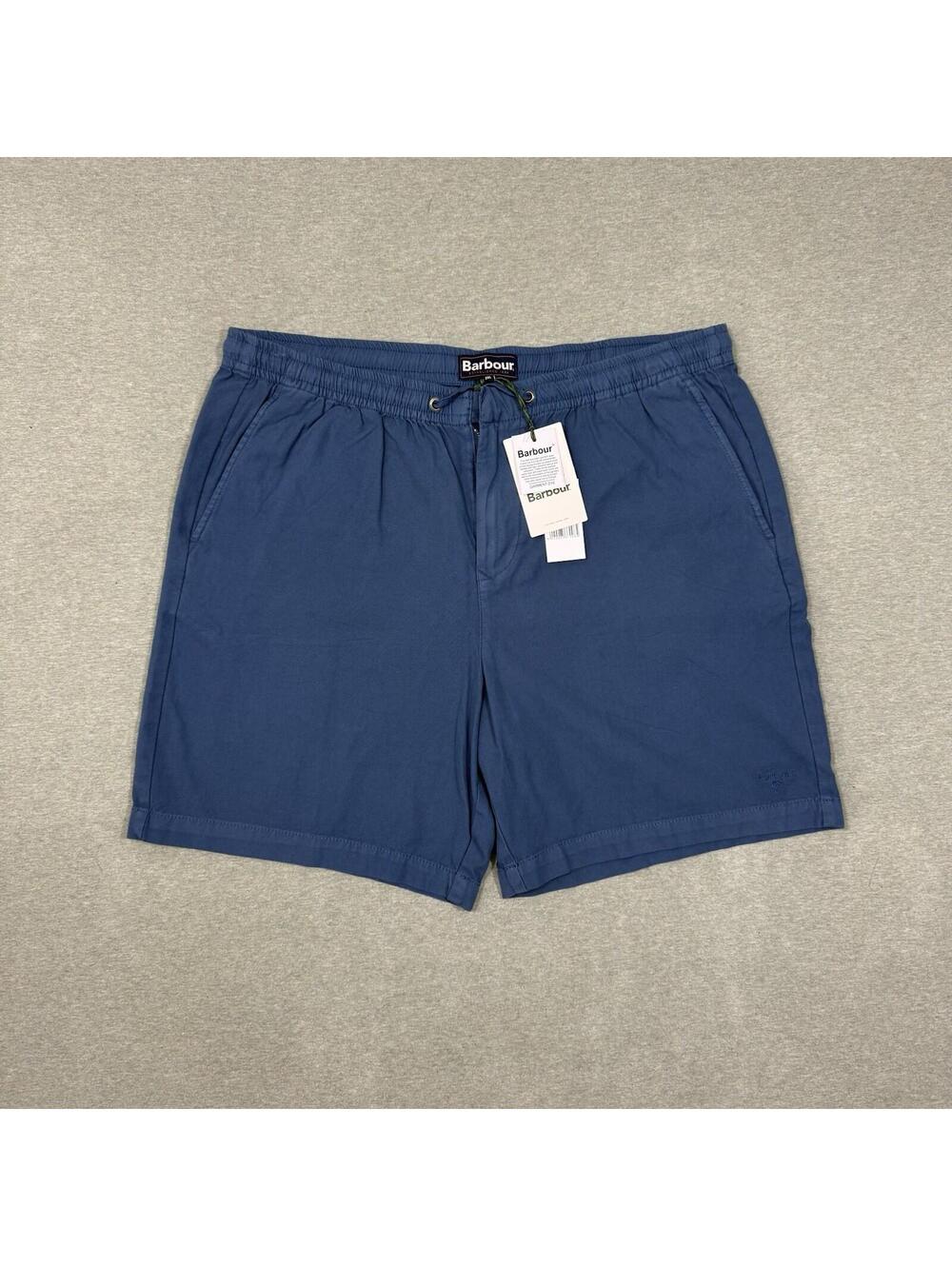 Barbour Oxtown Shorts Men's 2XL Drawstring Cotton Denim Blue NWT Preppy Casual
